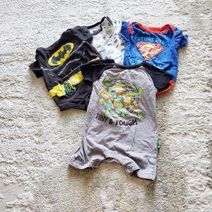 2/$20 Superhero Baby Boy Jumper Bundle 0-3 M